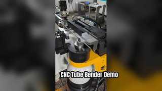 شاهد العرض التجريبي لآلة ثني الأنابيب CNC التي يتم التحكم فيها باستخدام الحاسب الآلي CNC50REM PLC